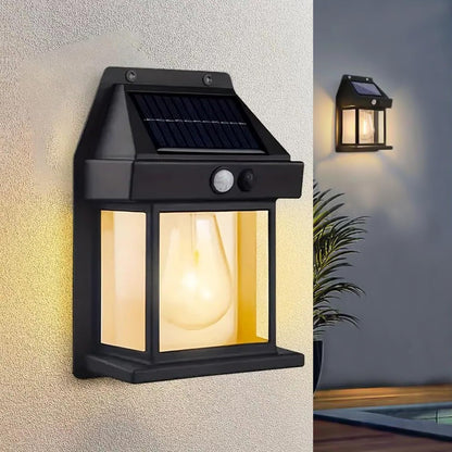 Solar Wall Lights Outdoor | Motion Sensor Waterproof LED Light, Pack (4 )pcs