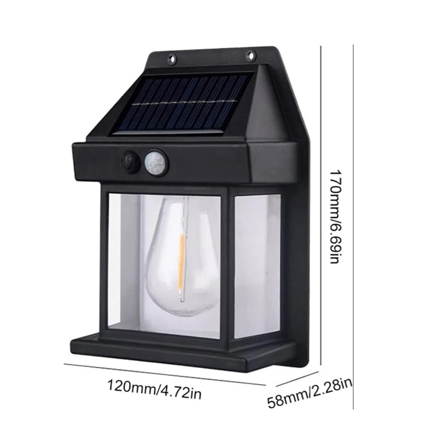 Solar Wall Lights Outdoor | Motion Sensor Waterproof LED Light, Pack (4 )pcs